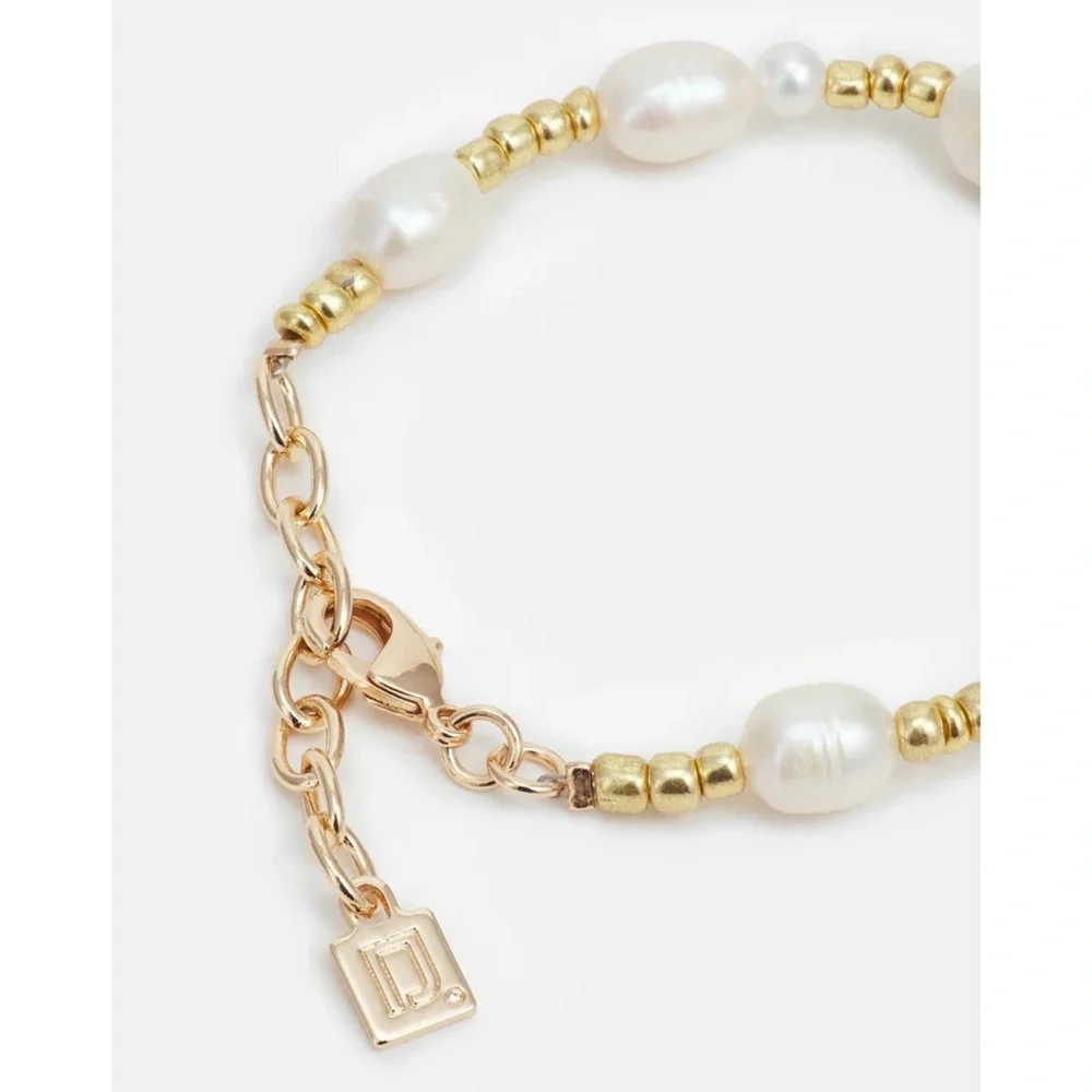 DANNIJO Valeria Bracelet Freshwater Pearl Yin Yang set NWT - Picture 3 of 16